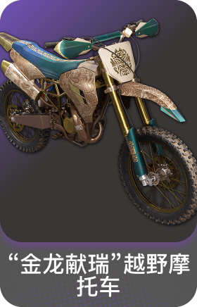"金龙献瑞"越野摩托车