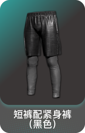 短裤配紧身裤(黑色)